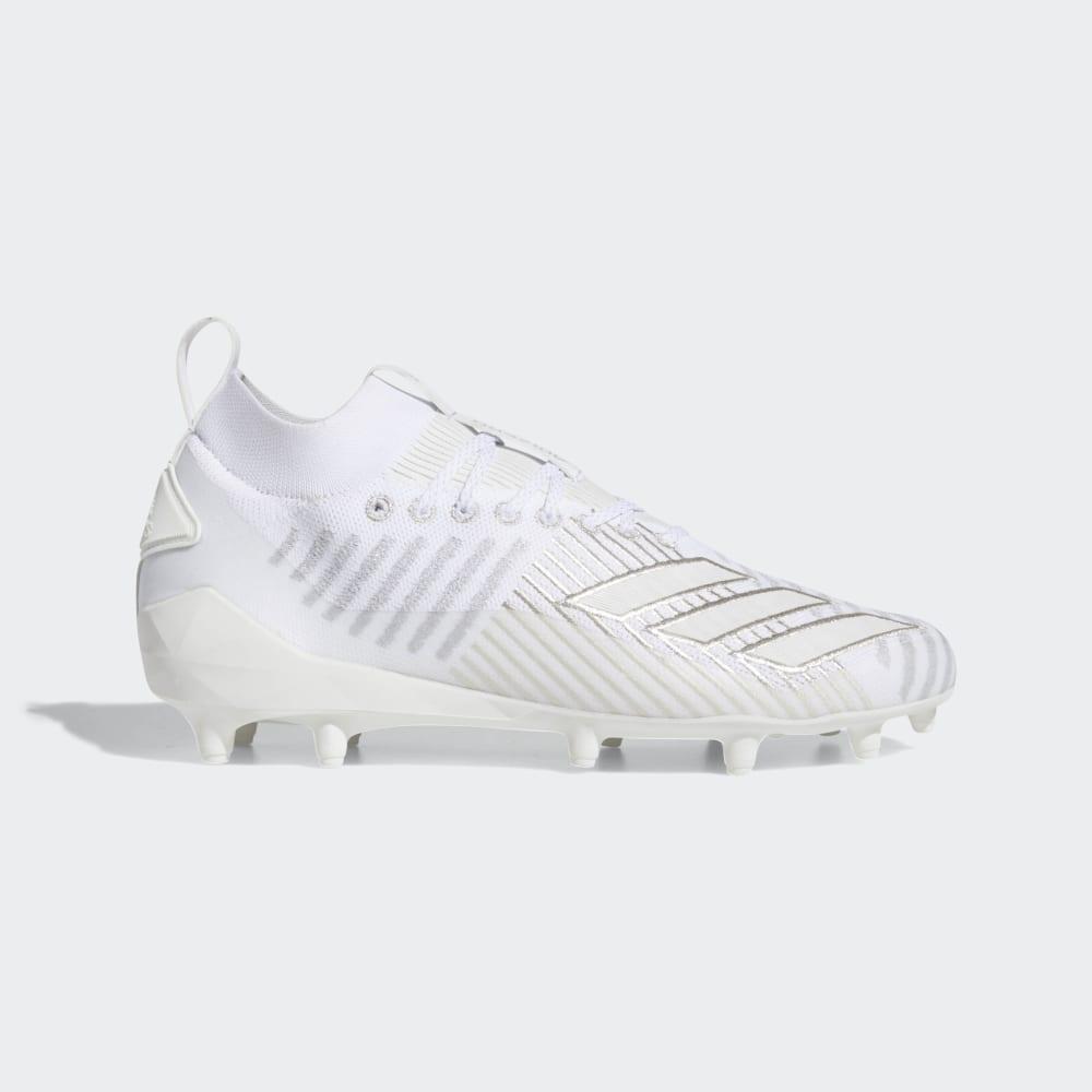 Ghete Fotbal Adidas Adizero 8.0 Primeknit Barbati Romania - Albi/Argintii Metal F97227